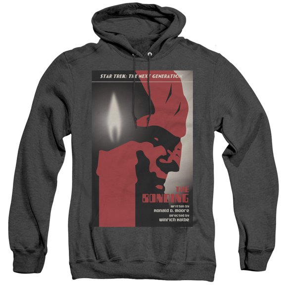 Star Trek Tng Season 3 Episode 5 Adult Heather Hoodie Sweatshirt Black