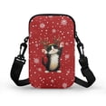 thumbnail image 2 of HELLHERO Colorful Coconut Tree and Floral Pattern Women Crossbody Bag for Women Shoulder Bag, Polyester 2 Layers Unisex, 2 of 7