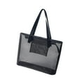 thumbnail image 2 of Bolsa de malla para maquillaje y cosméticos, bolsa de viaje para artículos de tocador, de malla para mujeres, hombres, viajes de negocios informales, 43x13x30cm, 2 of 8