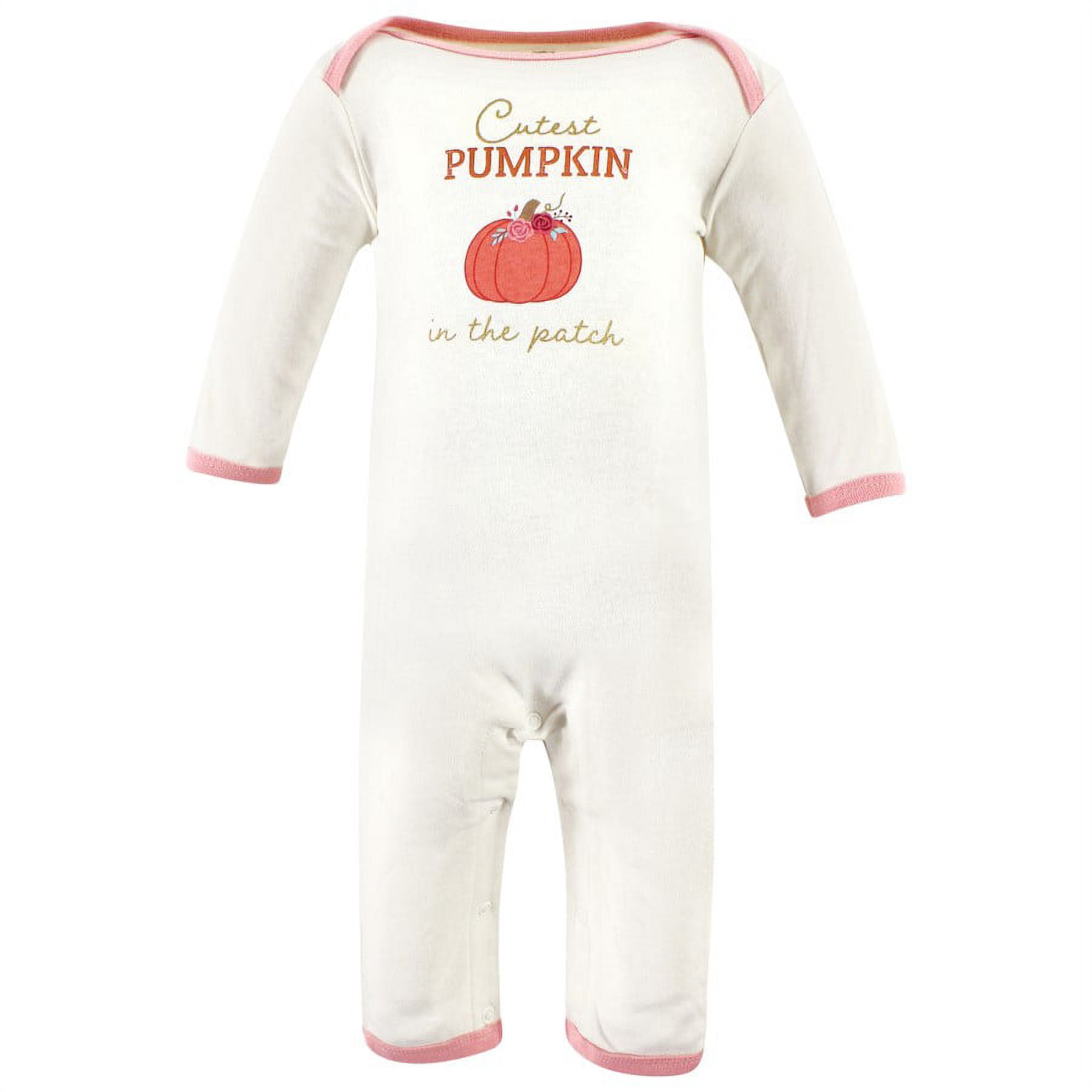 Hudson Baby Infant Girls Cotton Coveralls, Cutest Pumpkin, 18-24 Months