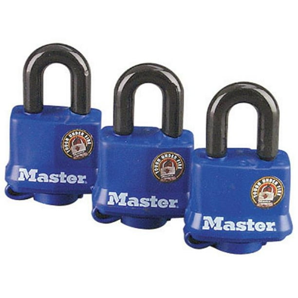 Master Lock 3 Pack Weatherproof Padlock