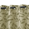thumbnail image 3 of Leaves Patterned Blackout Curtain Panels, 52" x 108", Sage by Blue Nile Mills, 3 of 6