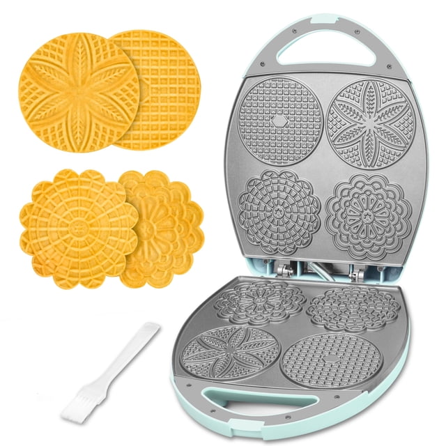 Máquina de Pizzelles Eléctrica Baker's Friend Multi 4.5'' - 4 Pizzelles