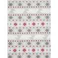 thumbnail image 2 of Family PJs Men's Fairisle Snowflake and Polar Bear Print Cotton 2-piece Set, 2 of 4