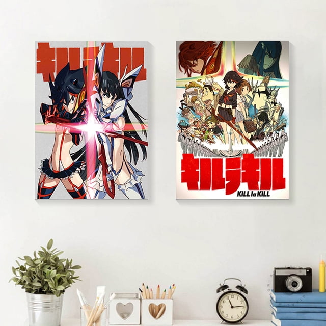 Set de pósters del anime Kill la Kill de Ryuko y Satsuki, 40 x 60 cm