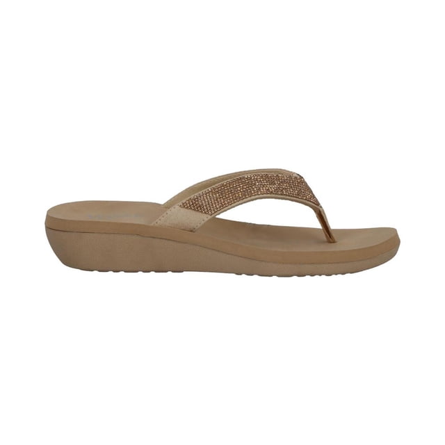 Sandalia Mujer Vosse Casual Huaraches Plataforma Confort Playa beige 27