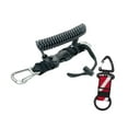 thumbnail image 4 of Siruishop Scuba Diving Coil Lanyard,Spring Coiled Camera Lanyard,Lightweight Stretchable Freediving Rope,Dive Clip for Underwater Tools black, 4 of 8