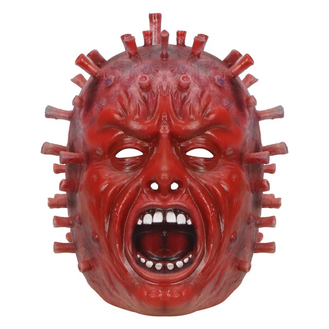 Mascarilla facial antiepidémica de látex para fiestas, de látex, color rojo