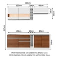 thumbnail image 3 of Cocina Integral Completa Modular Madesa Glamy 220cm BM 06, 3 of 10