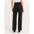 thumbnail image 2 of Sofia Jeans Women's and Women's Plus Linen Blend Wide Leg Pants, 32" Inseam, Sizes 0-28W, 2 of 5
