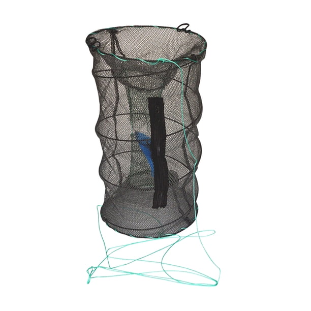 Almacenamiento de red de langosta, red de aterrizaje de pesca plegable, resistencia al desgarro para artes de pesca