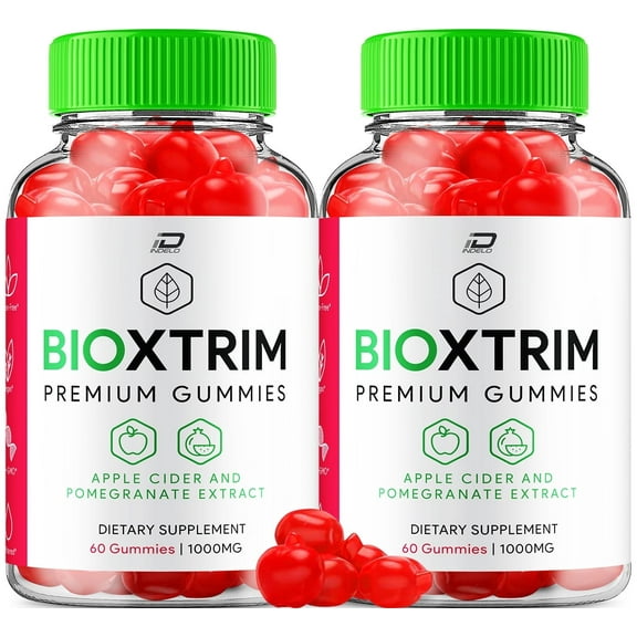 (2 Pack) BioXtrim ACV Gummies - BioXtrim Apple Cider Vinegar Gummy Supplement for Energy - BioXtrim Keto Gummies Dietary Supplement (120 Gummies)