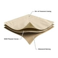 thumbnail image 4 of Pure Garden 76x33in Waterproof UV 50+ Outdoor Patio Couch Cover, Beige, 4 of 6