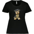 thumbnail image 3 of Inktastic Little Gent Yorkie Women's Plus Size T-Shirt, 3 of 5