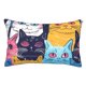 thumbnail image 1 of Fotbe Colorful Cats Pattern Art Funda de Almohada Decorativa Estilo Occidental, Lujo en Algodón, Fundas para Almohadas King, Cojín Estampado para Decoración del Hogar-20"x30", 1 of 6