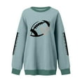 thumbnail image 2 of Game Day Football Sweatshirt Women Cute Graphic Long Sleeve Crewneck Pullover Top Casual Rugby T-Shirts Fan Shirts, 2 of 4