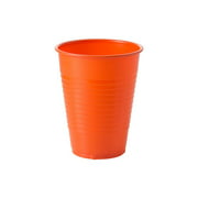 Orange Plastic Cups, Bulk Party Pack, Heavy Duty Disposable Plastic Cups, 12 Oz - 300 Count