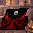 thumbnail image 6 of decorative motif Eyeball Art Crimson Folds autumn celebration Living Room, Warm Flannel Blanket for Living Room and Family Room, Festive autumn celebration Scene, Festive Home Decor, 6 of 9