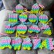 thumbnail image 3 of New Pop Its Round Fidget Toys Camuflaje Juguete educativo para niños Tamaño grande Papá Noel Nuevos juguetes POPit, 3 of 4