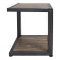 thumbnail image 2 of Furniture of America Elto 1-Shelf Metal Sand Black and Dark Walnut End Table, 2 of 8