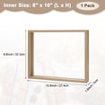 thumbnail image 3 of Marco de Flores Prensadas de Madera, Marco de Imagen Flotante Doble de Acrílico de 8 x 10 Pulgadas para Flores Secas/Mesa/DIY/Artesanías [Color Madera], 3 of 7
