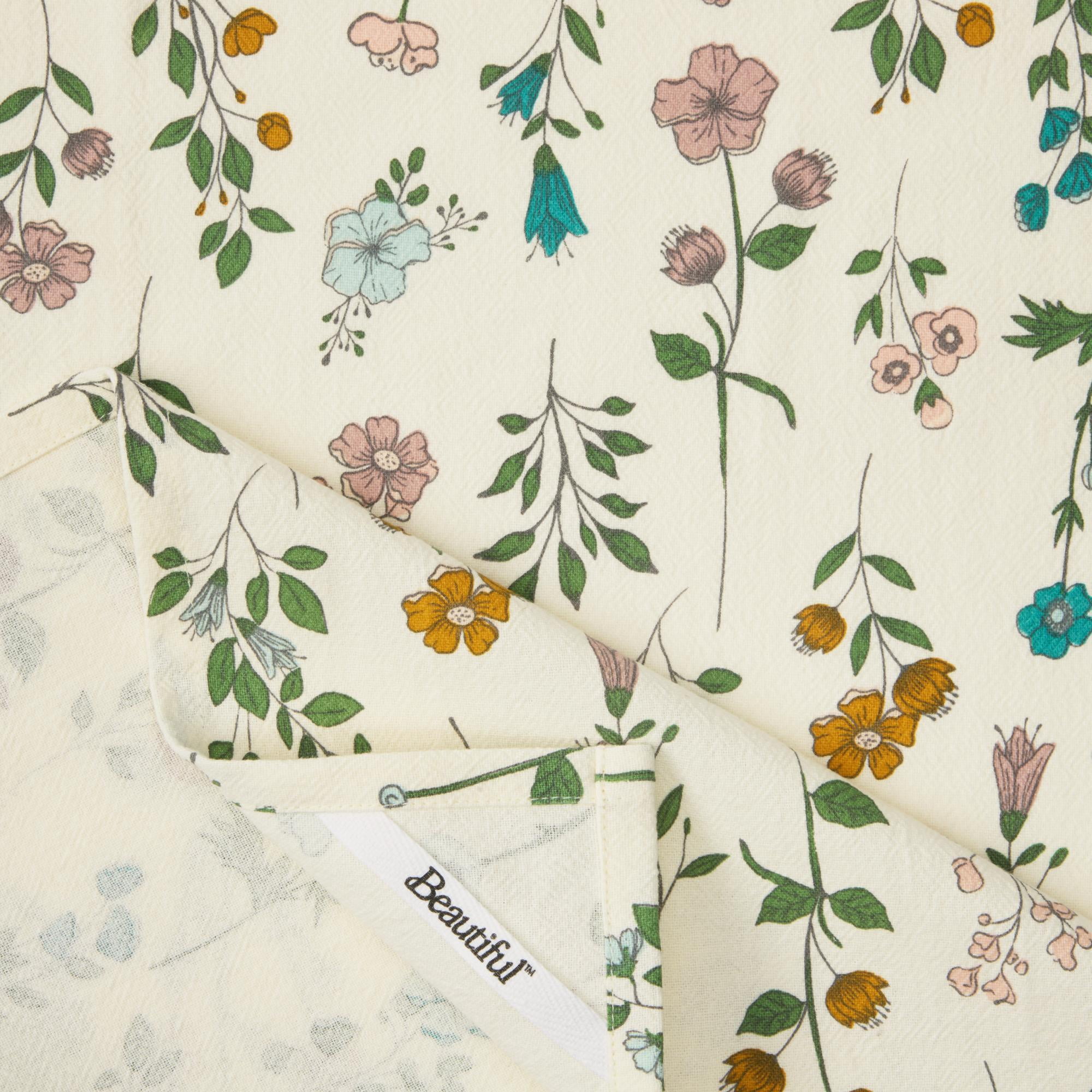 Beautiful Botanical 4-Piece Kitchen Towel Set by Drew Barrymore, Multiple, 30"W x 20"L