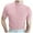 Pink, variant on Men's Summer Knitted High Neck Short Sleeve Casual T-Shirt Solid Color Round Neck Pleated Top Breathable Comfort Fit Mens T-Shirts Solid Color Sleeve Casual Crew Neck Basic Tees