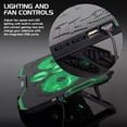 thumbnail image 5 of ENHANCE Cryogen Gaming Laptop Cooling Pad - Fits 17 in. Computer , PS4 - Adjustable Laptop Cooling Stand with 5 Quiet Cooler Fans , 2 USB Ports and LED Lighting - Slim Portable Design 2500 RPM (Green), 5 of 9
