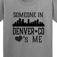 thumbnail image 4 of Inktastic Denver Colorado Someone Loves Me Skyline Youth T-Shirt, 4 of 5