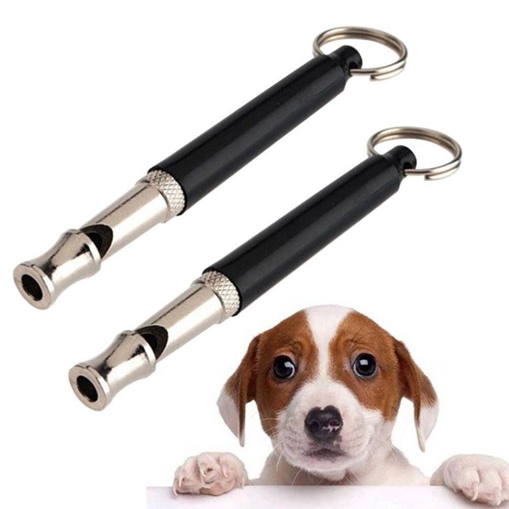 Souked 90 millimetri Pet Dog Training Adjustable Whistle Pitch sano ultrasonico nero 