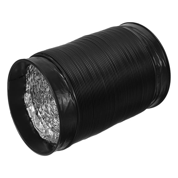 Homoyoyo Black Flexible Aluminum Dryer Vent Hose, Thickened Design, Easy Installation,