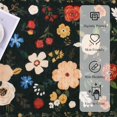 thumbnail image 3 of 5x7ft Floral Area Rug, Machine Washable Ultra Soft Low Pile Non Slip Non Shedding Accent Floor Carpet for Living Room, Bedroom, Dining Room, Office (Beige), 3 of 5