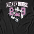 thumbnail image 3 of Disney Mickey Mouse Men's 28 Collegiate T-Shirt (Black, S-XXXL), 3 of 4
