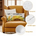 thumbnail image 6 of Sunflowers Outdoor Pillow Covers 20x20 Set of 2,Waterproof Patio Throw Pillowcase Protectors,Farmhouse Bees Vintage Sunshine Summer Decorative Pillow Shams Cushion Covers for Seat Bed Couch Sofa, 6 of 8