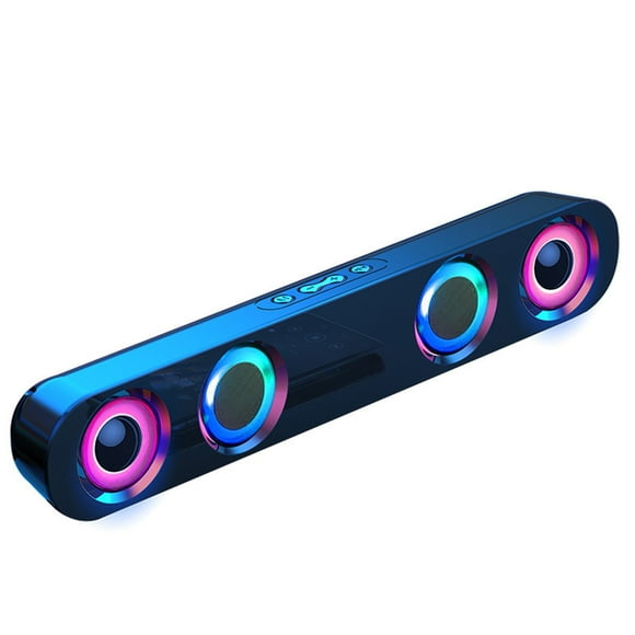 Sound Bars for Tv,Power Strip with Usb Colorful Bluetooth Sound Subwoofer High Power Home Video Desktop Wireless Strip Long Speaker Bluetooth Speaker Sound Bar Tv Karaoke Sound