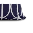 thumbnail image 2 of 26 x 26 inch, Ovals Go 'Round Geometric Print Pillow, Navy Blue, 2 of 2