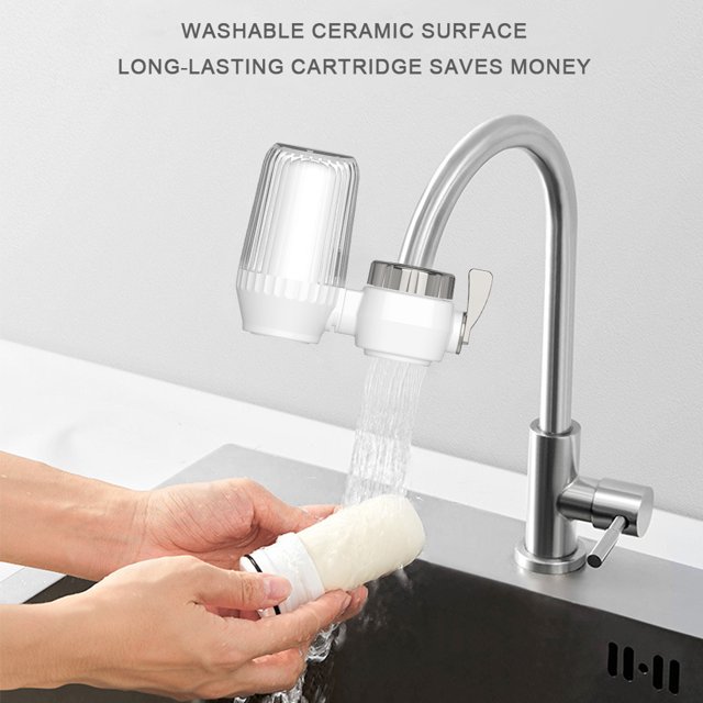 Percolador de cerámica, grifo extraíble, purificador de agua, lavable para cocina y baño