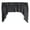 Charcoal, variant on Faux Silk Solid Dupioni Swag Window Valance 72" Wide / 36" Tall