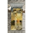 thumbnail image 3 of Ambesonne Fantasy Quilted Bedspread Set 2 Pcs, Surreal Bridge Gateway, Twin Size, White Pale Yellow Green, 3 of 3