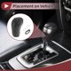 thumbnail image 3 of Cubierta de pomo de cambio de marchas Unique Bargains, protector de mango de cambio para Subaru Forester 14-17, cuero sintético negro y gris, 3 of 6
