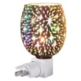 thumbnail image 1 of Glass Wax Warmer with LED Light - 3D Design, Fragrance Diffuser, No Flame - Home/Office Aromatherapy/Night Light, 1 of 8