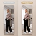 thumbnail image 6 of Door Mirror Full Length, 47"X 16" Full Body over the Door Hanging Wall Mounted, 6 of 9