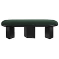 thumbnail image 2 of Meridian Furniture Wilshire Green Boucle Fabric Bench, 2 of 6
