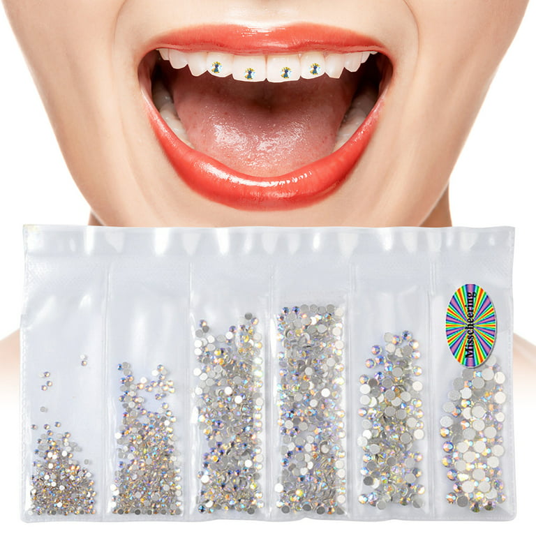 3Pcs Fashion Crystal Dental Teeth Gems Charming Tooth Beauty Diamond  Ornaments Jewelry Nail Decoration