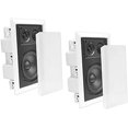 thumbnail image 1 of Pyle Ceiling Wall Mount Enclosed Speaker - 400 Watt Stereo In-wall / In-ceiling 8" Enclosed Full Range Deep Bass Speaker System - 50Hz-20kHz Frequency Response, 4-8 Ohm, Flush Mount, 1 of 4