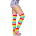 thumbnail image 3 of Leg Avenue Womens Rainbow Leg Warmers, 3 of 5