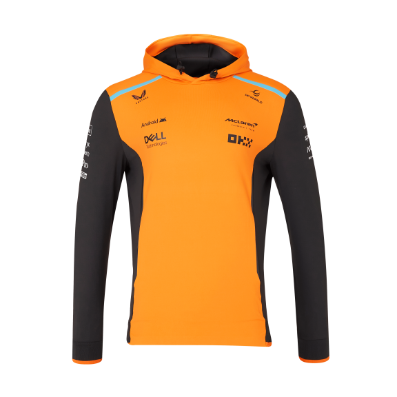 Men's Castore Orange McLaren F1 Team 2024 Pullover Hoodie