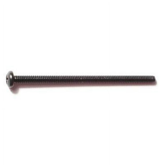#6-32 x 2-1/2" Black Oxide Phillips Pan Head Machine Screws (15 pcs.)