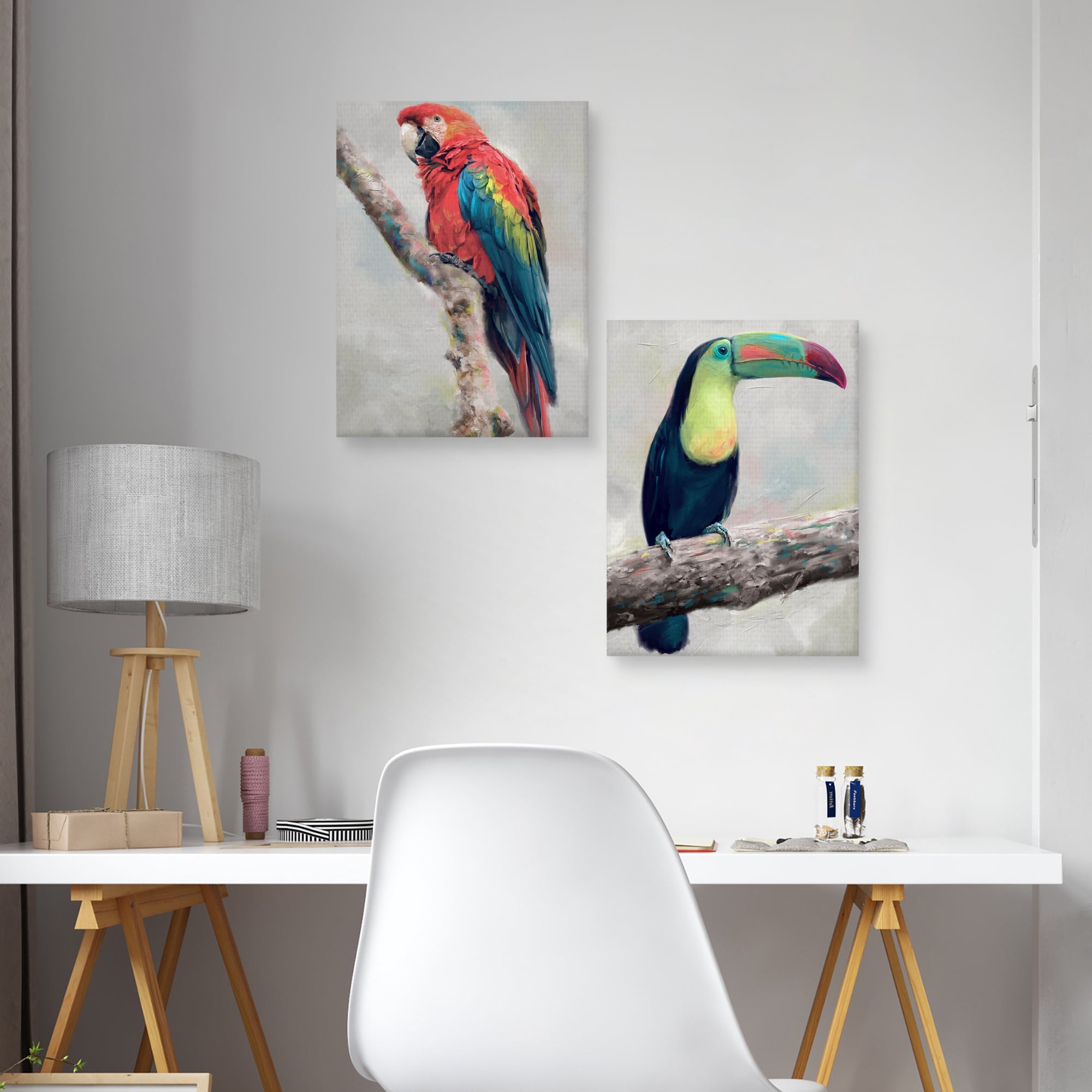 Island Aviary I & II by Studio Arts Set of Canvas Art Prints