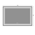 thumbnail image 2 of Vanity Trident Rainbow LED Mirror with Touch ON/OFF Dimmer & Fog Free Function 40"X32", 2 of 2